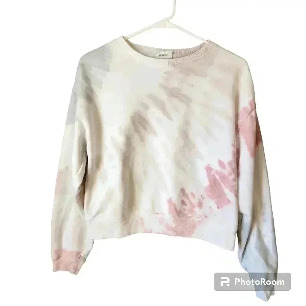 Gap Sweatshirt Tie Dye Crop Size Teen 14/16
